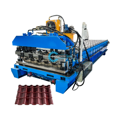 Long Lasting Tiles Roof Building 22 Steps Rollers Roof Tile Roll Forming Machine với Cr12 Blade