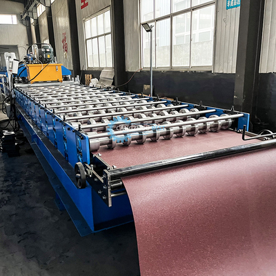 Hệ thống điều khiển PLC 22steps Rollers Steel Profile Roofing Tile Roll Forming Machine