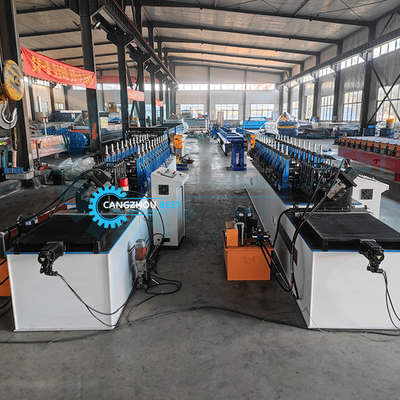 Máy tạo cuộn thép có thể điều chỉnh và đường ray với độ khoan dung cắt ± 2mm và bộ mã hóa Omron