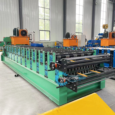 YX840&amp; 836 Máy tạo cuộn tấm màu mái hai lớp bằng hồ sơ thép
