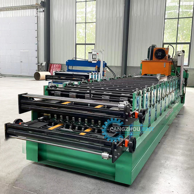YX840&amp; 836 Máy tạo cuộn tấm màu mái hai lớp bằng hồ sơ thép