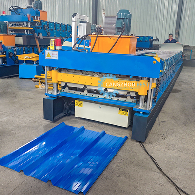 Peru phổ biến Tr4&amp;Tr5 Double Layer Steel Profile Galvanized Zinc Coating Roof Roll Forming Machine