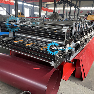 Độ rộng cuộn 1220mm Gạch mái &amp; Trapezodial mái ván tấm mái lớp hai Roof Roll Forming Machine