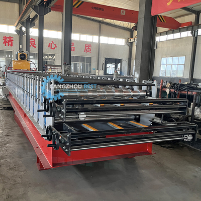 Tự động vận hành thép ạch mái ván máy để sản xuất trơn tru