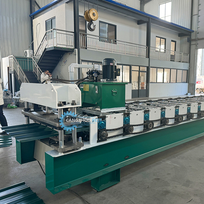 PPGI GI Color Steel Profile Roofing Sheet / Panel Roll Forming Machine Máy hình thành