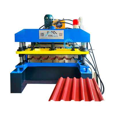 0.3-0.8mm Ibr Metal Roof Roll Forming Machine được điều khiển bởi hệ thống điều khiển PLC