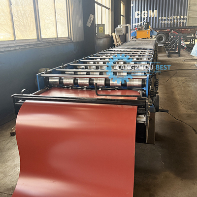 0.3-0.8mm Ibr Metal Roof Roll Forming Machine được điều khiển bởi hệ thống điều khiển PLC