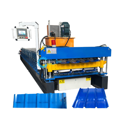 15-20m / phút Máy tạo cuộn mái hai lớp cho nhu cầu sản xuất chiều rộng tùy chỉnh
