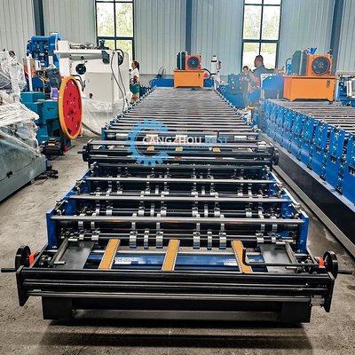 15-20m / phút Máy tạo cuộn mái hai lớp cho nhu cầu sản xuất chiều rộng tùy chỉnh