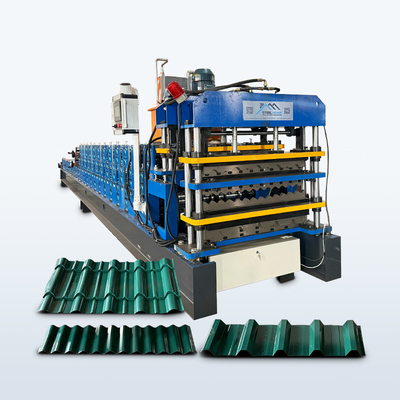 0.25-0.6mm Độ dày Máy tạo cuộn ba lớp 5.5Kw Điện lực động cơ chính