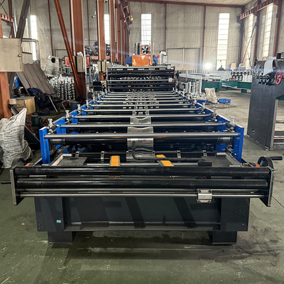 Delta Inverter Ba lớp mái nhà thép Profile Roll Forming Machine cho độ dày vật liệu 0,25-0,6mm