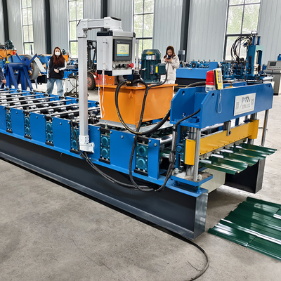 Sắt 45 # thép cuộn kim loại mái nhà hình thành máy với 3Kw thủy lực trạm sức mạnh và 5.5Kw động cơ chính sức mạnh