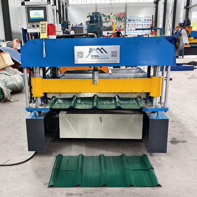 Sắt 45 # thép cuộn kim loại mái nhà hình thành máy với 3Kw thủy lực trạm sức mạnh và 5.5Kw động cơ chính sức mạnh