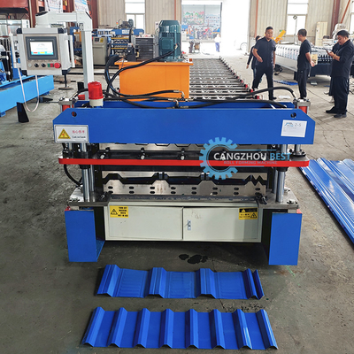 Hai Profile Trong Một Máy Xây dựng Cuộn Đối với PPGI Vật liệu thô Và tốc độ sản xuất nhanh