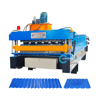 0.6mm Roof Sheet Roll Forming Machine By Delta PLC cho các dự án lớn