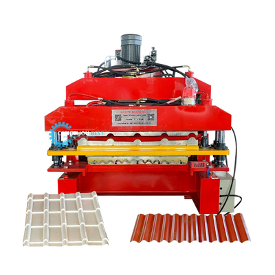 Máy tạo cuộn lớp kép PPGI Máy biến đổi Delta tự động