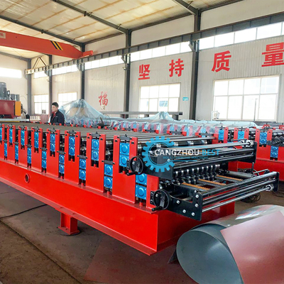 Máy tạo cuộn lớp kép PPGI Máy biến đổi Delta tự động