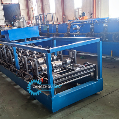 Hydraulic Cut Off Galvanized Steel Profile Portable Kr18 Standing Seam Roof Roll Forming Machine Máy hình thành mái nhà
