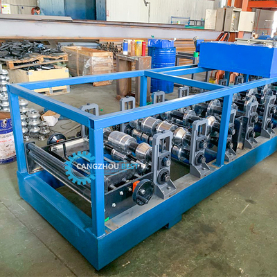 Hydraulic Cut Off Galvanized Steel Profile Portable Kr18 Standing Seam Roof Roll Forming Machine Máy hình thành mái nhà