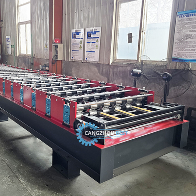 Tự động cắt loại thủy lực màu thép IBR mái nhà tấm cuộn hình máy