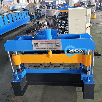 Color Steel High Rib Steel Profile IBR Trapezoidal Roof Sheet Roll Forming Machine Máy hình thành tấm mái