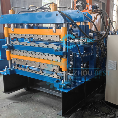 Chile Popular Zee Tile Corrgued Tr4 Máy tạo cuộn tấm mái nhà ba lớp