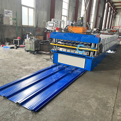 Máy cuộn tấm lợp hai lớp có động cơ chính 3Kw