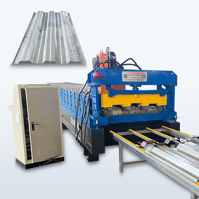 Máy cán tôn sàn 1250mm điều khiển PLC 22kw