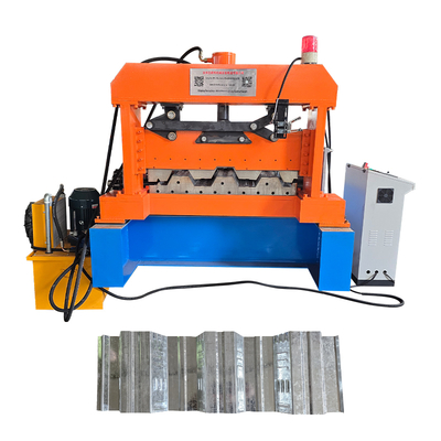 Máy cán tôn sàn 1250mm điều khiển PLC 22kw