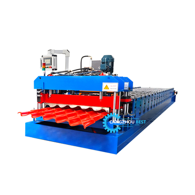 Máy tạo hình ngói lợp mái tự động với điều khiển PLC 3KW