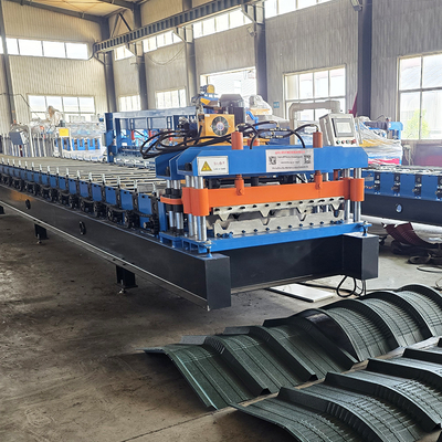 Máy tạo hình cuộn tôn lợp mái thủy lực Tr4 để bán với chức năng ép mí
