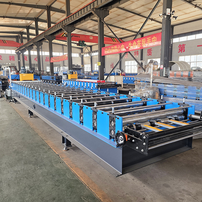 Máy tạo hình cuộn tôn lợp mái thủy lực Tr4 để bán với chức năng ép mí