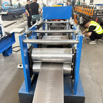Manufacture Black Steel Auto Cutting Manually Change Size C Purlin Roll Forming Macchine 