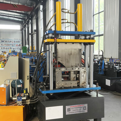 Hydraulic Cutting Automatically Change Size C Z U Purlin Roll Forming Machine 