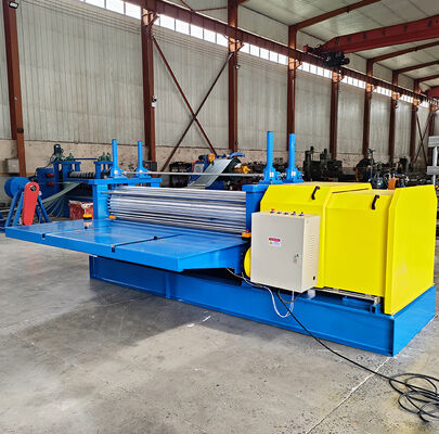 0.12-0.3mm Thin Material Drum Corrugated Roofing Sheet Roll Forming Machine with PLC Control System and 45# Steel Rollers
