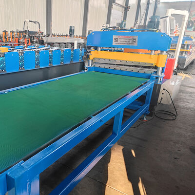 Máy tạo tấm cuộn thép thép kẽm cắt theo chiều dài với bộ xếp tự động
