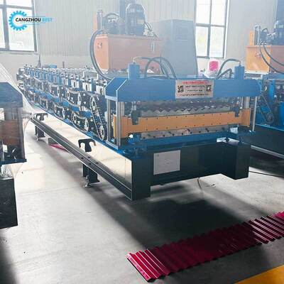 Máy tạo hình cuộn hai lớp cho tấm mái và tường Máy tạo hình thép màu hai lớp đa chức năng