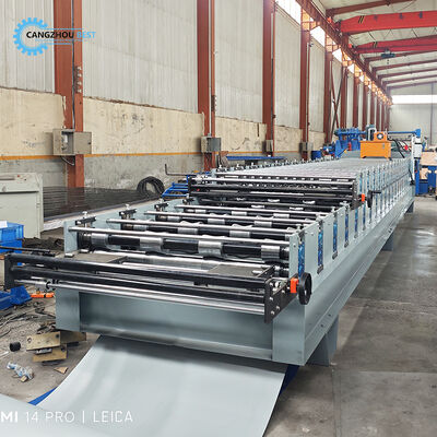 Peru Popular Color Steel Double Layer Tr4&988 Profile Making Roll Forming Machine Máy tạo cuộn