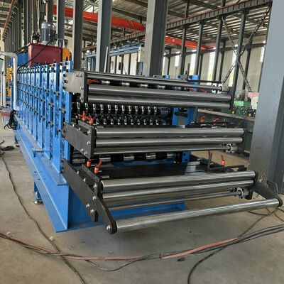 Máy tạo hình cuộn tấm lợp ba lớp phổ biến ở Châu Phi bằng thép mạ kẽm