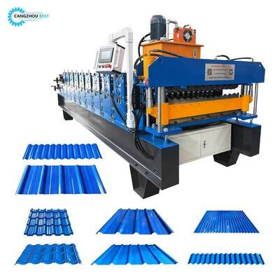 Máy tạo khuôn cuộn tôn IBR hình thang hai lớp 840&836