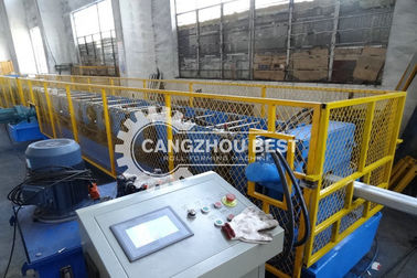 Galvanized Steel Round Shape&Square Tube Down Pipe Roll Forming Machine Máy hình thành ống