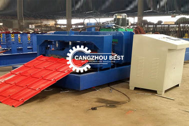 Điện thủy lực 5.5kw PLC Control Box Step Roof Tile&amp;Glazed Tile Forming Machine