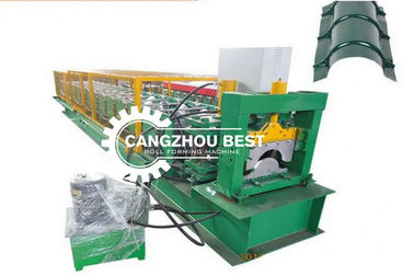 Máy chế biến tấm thép màu PLC Control Roof Tile Roll Top Ridge Cap