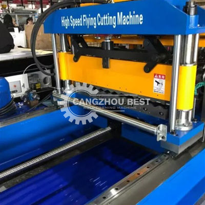 Thép mạ kẽm 30m / Min 0.8mm Máy làm tấm tôn