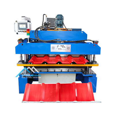 Máy chế tạo tấm ván mái hai hồ sơ được điều khiển bởi PLC để sản xuất