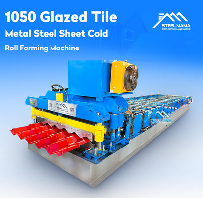 3.5T Chuỗi truyền 1000mm Roof Tile Roll Forming Machine