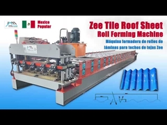 Mexico Popular Design Roofing Tile Roll Forming Machine Hydraulic Guide Pillar 3D Cutter Tây Ban Nha